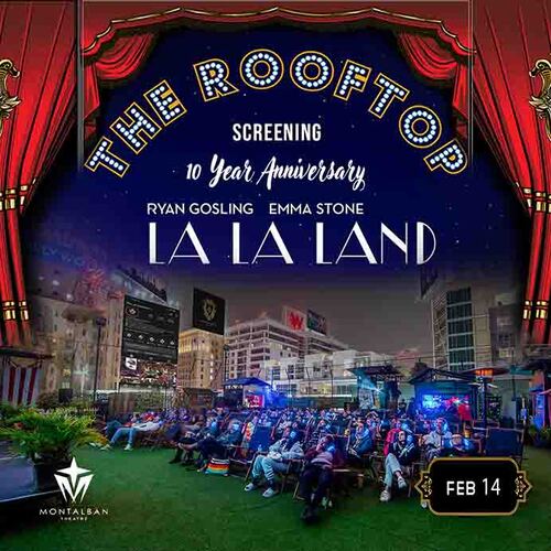 LA LA LAND : Hollywood Glam! Rooftop Cult Classic Screening  poster