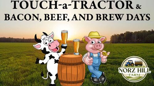 Bacon Beef & Brew / Touch-A-Tractor poster