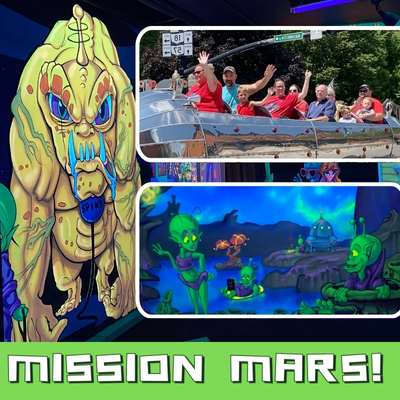 Rocket Ride Adventure + Alien Mini-Golf  + Fun Day + Lunch - The Mars Mission Quest poster