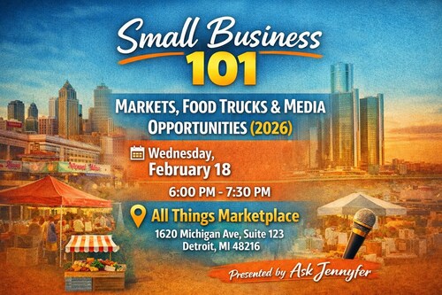 Small Business 101: Markets, Food Trucks & Media Opportunities 2026 poster