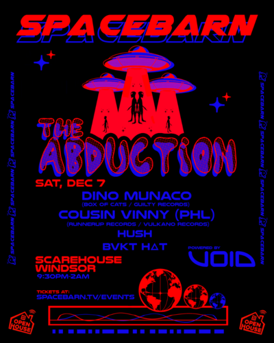 Spacebarn presents The ABDUCTION poster