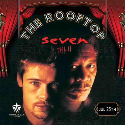 SEVEN : Hollywood Glam! Rooftop Cult Classic Screening poster