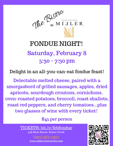 Fondue Night at The Bistro! poster