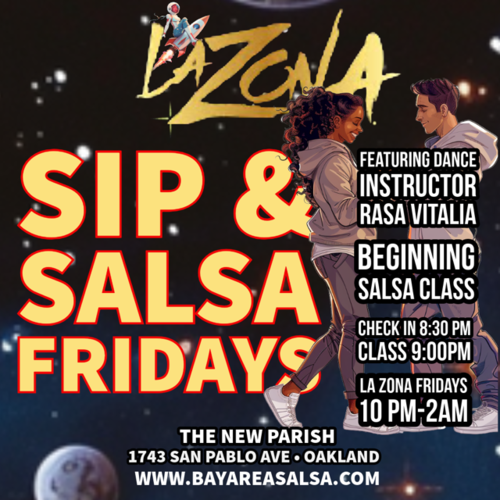 Friday Night Salsa Classes - The New Parish in Oakland - Select See Dates and Times Below poster