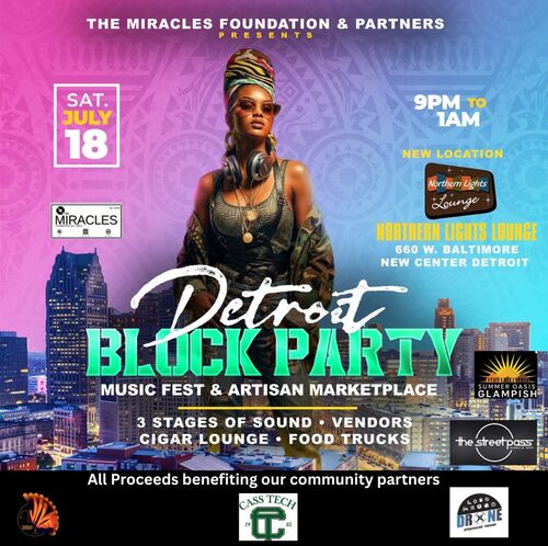 Detroit Block Party '26 - July 18th / 7pm - 1am poster