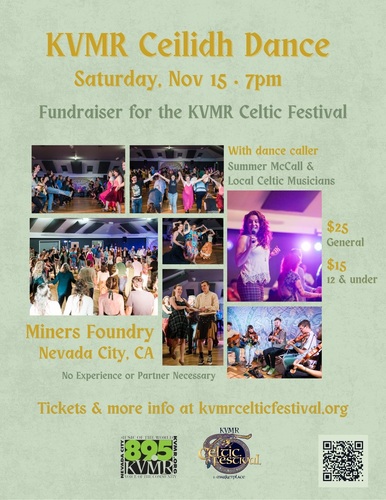 KVMR Ceilidh Dance - Fundraiser for the Celtic Festival poster