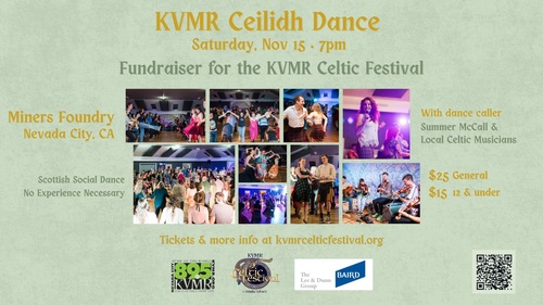 KVMR Ceilidh Dance - Fundraiser for the Celtic Festival poster