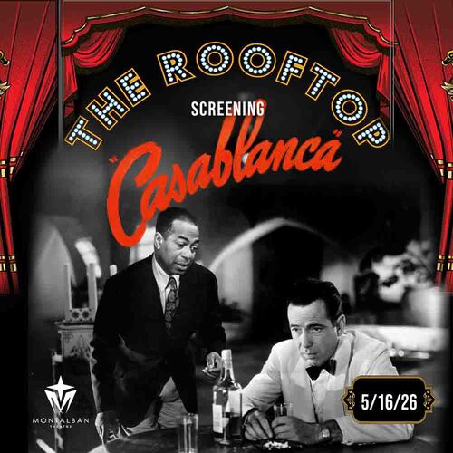 Casablanca : Hollywood Glam! Rooftop Cult Classic Screening image