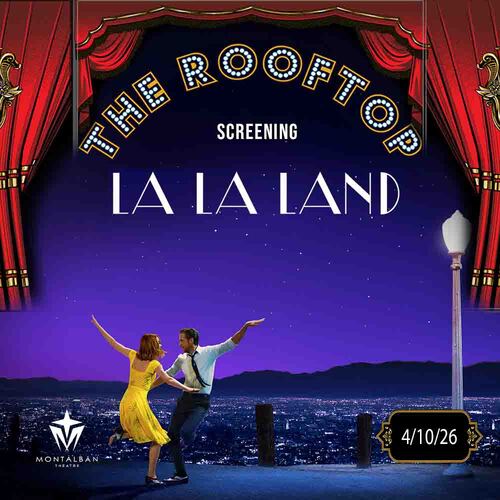 LA LA LAND : Hollywood Glam! Rooftop Cult Classic Screening poster