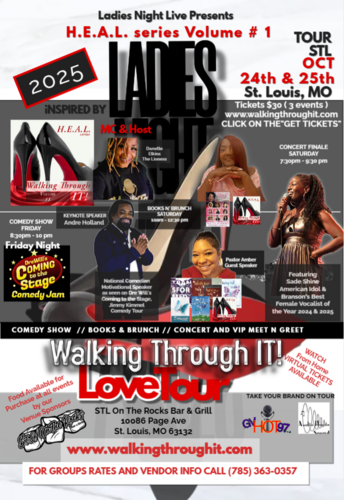 St. Louis, MO -Walking Through IT! Love Tour 2025 poster