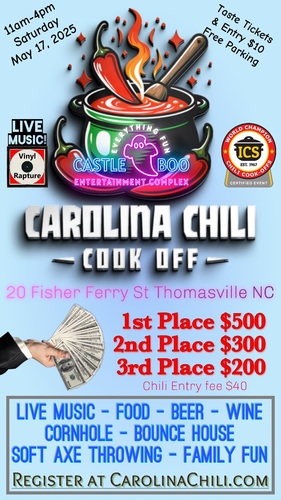 Carolina Chili Cookoff 2025 poster