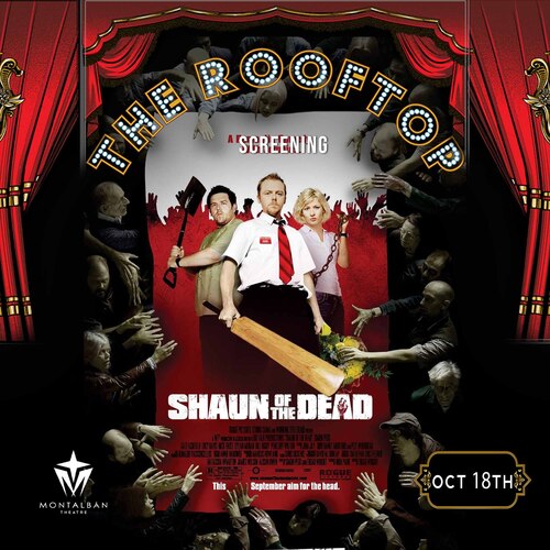 Shaun of the Dead : Hollywood Glam! Rooftop Cult Classic Screening poster