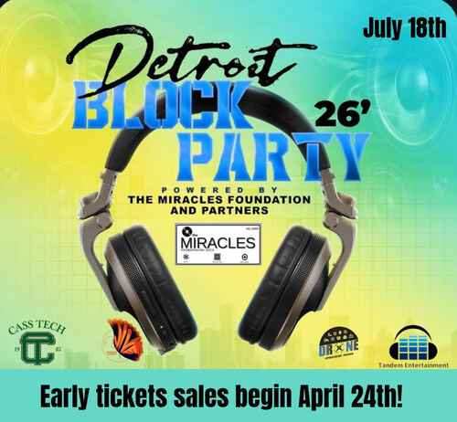 Detroit Block Party & Music & Fest '26 poster
