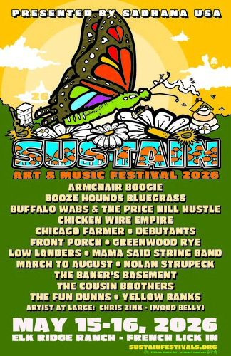 2026 Sustain Art & Music Festival poster