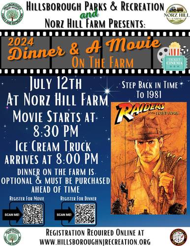 Dinner and a Movie on the Farm  with Hillsborough Township poster